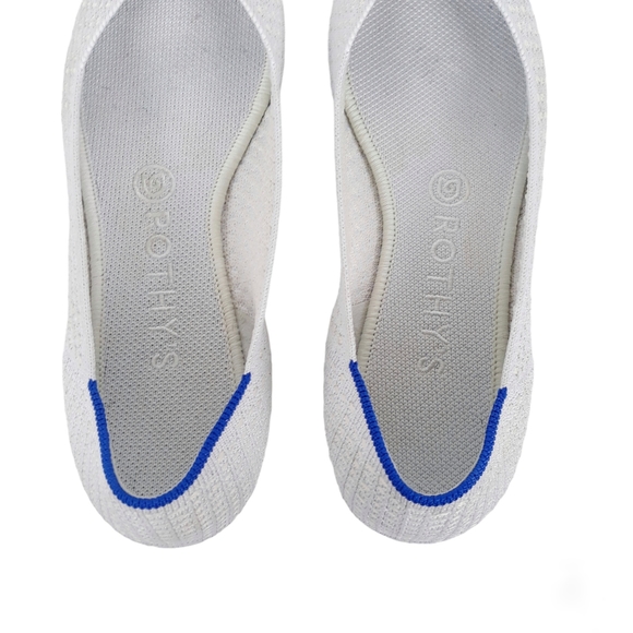 Rothy's The Point in Salt Honeycomb Flats - Picture 9 of 13